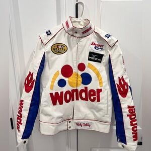 Talladega Nights faux leather Ricky Bobby racing jacket costume